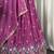 Elegant Wine Purple Embroidered Lehenga Choli with Floral Border & Designer Dupatta | Party Wear for Women