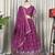 Elegant Wine Purple Embroidered Lehenga Choli with Floral Border & Designer Dupatta | Party Wear for Women