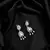 Sparkling CZ Chandelier Bridal Earrings, Silver Crystal Drop Wedding Jewelry
