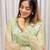 elegant green embroidered kurti palazzo set with floral detailing   premium ethnic wear for