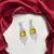 Yellow Citrine Emerald-Cut Statement Drop Earrings, Art Deco Chandelier Bridal Jewelry