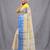 cream cotton blend taant saree with woven designs
