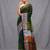 deep green handspun cotton blend soft saree with woven design