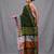 deep green handspun cotton blend soft saree with woven design