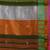deep green handspun cotton blend soft saree with woven design