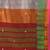 red handspun cotton blend soft saree with woven design
