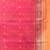 fuchsia cotton blend taant saree with woven designs