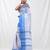 white cotton blend taant saree with woven designs