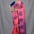 light pink cotton blend handwoven soft saree