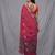 red cotton blend handwoven soft saree