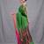 green cotton blend woven design soft saree with zari pallu