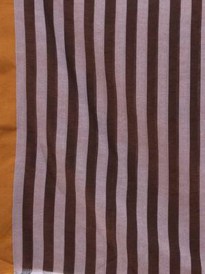 black and brown half & half cotton blend handwoven soft saree 4