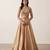 Royal Gold Tissue Geometric Embellished Lehenga Set