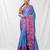 Sky blue blended cotton soft handwoven saree