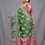 green silk blend handwoven soft saree