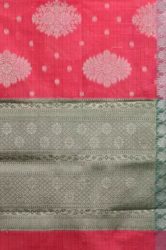 pink silk blend handwoven soft saree