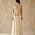 Ivory Embroidered Organza Silk Peplum Jacket with Lehenga Skirt Set