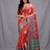 red silk blend handwoven soft saree