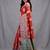 red silk blend handwoven soft saree