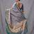 Grey cotton silk saree with woven design
