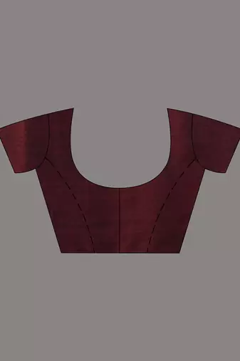 maroon khadi handloom saree