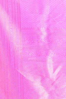 pink brocade silk blend with copper zari weaving 4