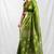 Slimy green leaf motif zari weaving handloom saree