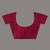blue & maroon colourblocked cotton blend saree