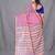 pink stripes cotton blend handspun soft saree