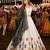 White Silk Blend Navratri Readymade Lehenga Choli with Thread Embroidery Work