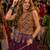 Wine Cotton Navratri Readymade Lehenga Choli with Thread Embroidery Work