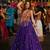 Purple Cotton Navratri Readymade Lehenga Choli with Thread Embroidery Work