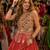 Orange Cotton Navratri Readymade Lehenga Choli with Thread Embroidery Work