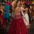 Maroon Cotton Navratri Readymade Lehenga Choli with Thread Embroidery Work