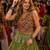 Green Cotton Navratri Readymade Lehenga Choli with Thread Embroidery Work