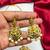 Lakshmi Temple Necklace Set, Antique Gold Indian Bridal Jewelry