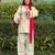  Cream & Hot Pink Pakistani Salwar Suit with Embroidered Cuffs | Premium Women   s Ethnic Wear
