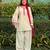  Cream & Hot Pink Pakistani Salwar Suit with Embroidered Cuffs | Premium Women   s Ethnic Wear
