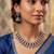 German Silver Oxidized Silver Choker Necklace Set with Jhumka Earrings