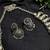 German Silver Oxidized Silver Choker Necklace Set with Jhumka Earrings