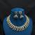 German Silver Oxidized Silver Choker Necklace Set with Jhumka Earrings