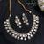 Bridal Kundan Necklace Set, Teardrop Polki Choker Set, Indian Wedding Jewelry