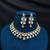Bridal Kundan Necklace Set, Teardrop Polki Choker Set, Indian Wedding Jewelry