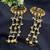 Gold plated Pearl Hathphool Hand Harness, Floral Bridal Hand Jewelry