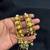 Gold plated Pearl Hathphool Hand Harness, Floral Bridal Hand Jewelry