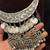 Oxidized Silver Bib Necklace, Indian Tribal Statement Necklace, Boho Ethnic Layered Jewelry
