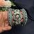 Oxidised Kada Set of 3 Meenakari Brass Bracelet Set, Indian Vintage Boho Bangles
