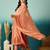  Peach Anarkali Suit with Embroidered Yoke & Dupatta | Premium Party Wear for Women