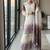 White & lavender faux georgette readymade suit with embroidery & diamond work