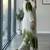 White & green faux georgette readymade suit with embroidery & diamond work